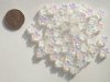 50 8mm 5 Petal Clear AB Flowers